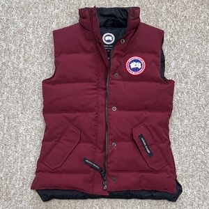 Canada Goose Maroon Puffer Vest for women/kids 2XS